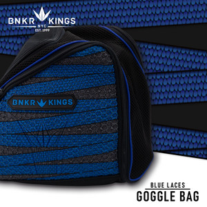 Bunkerkings Supreme Paintball Goggle Bag - Blue Laces Bunkerkings Supreme Paintball Goggle Bag - Blue Laces