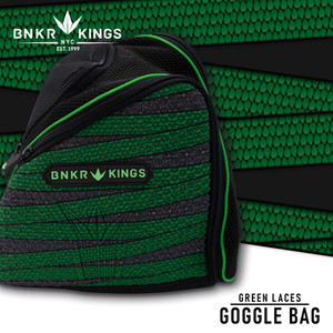 Bunkerkings Supreme Paintball Goggle Bag - Lime Laces Bunkerkings Supreme Paintball Goggle Bag - Lime Laces