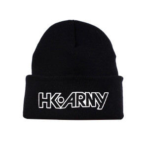 HK Army Typeface Beanie - Black HK Army Typeface Beanie - Black