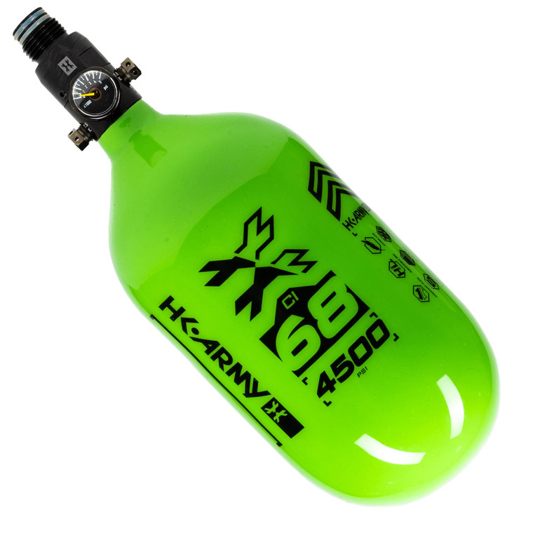 HK ARMY Rush Carbon Tank - 68 / 4500 - Neon Green/Black - Pro Regulator