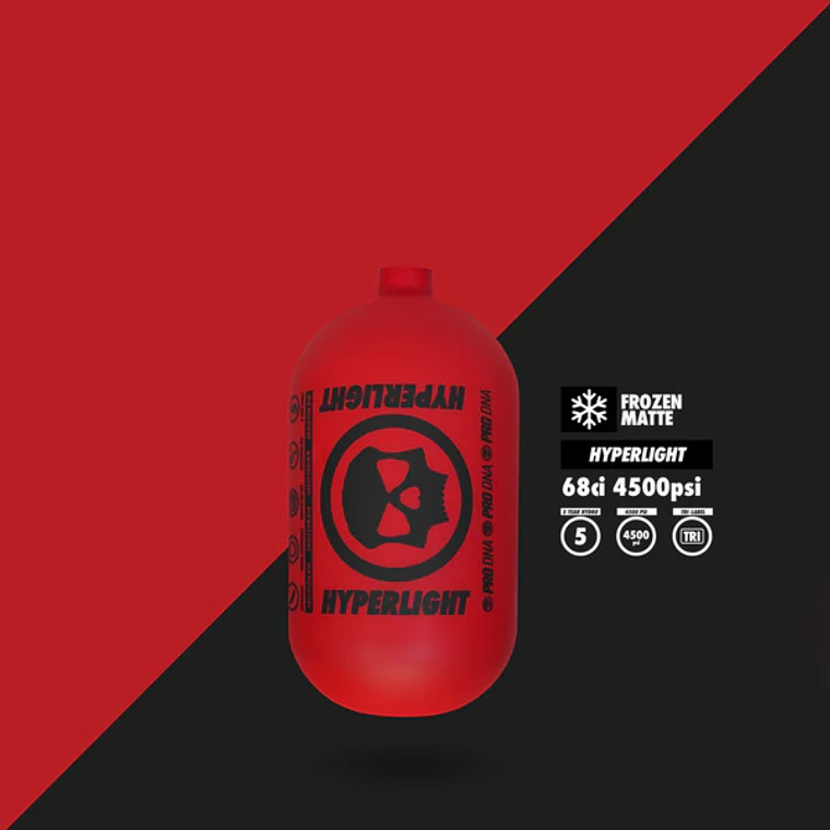 Infamous Hyperlight Tank 68ci -  Frozen Matte Red / Black - Bottle Only