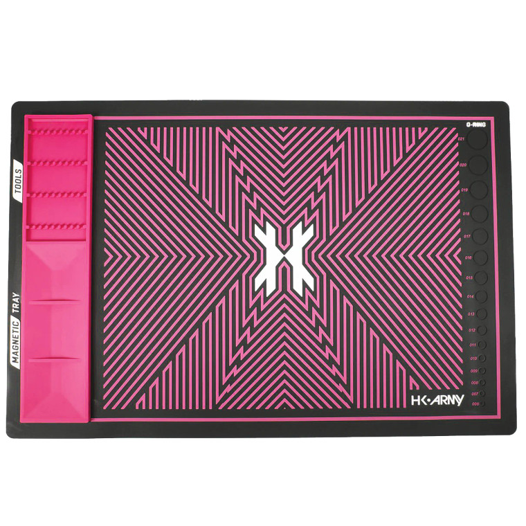 HK Army Magmat Magnetic Tech Mat - Black / Neon Pink