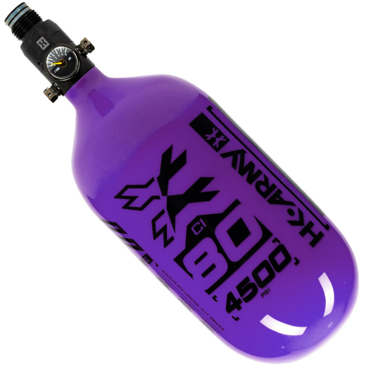 HK ARMY Rush Carbon Tank - 80 / 4500 - Purple/Black - Standard Regulator