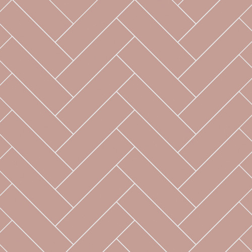 Antique Rose Herringbone Wandpaneel-Fliesen