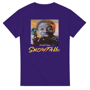 Snowfall Franklin T-Shirt – Classic 80's Hustler Culture Tee