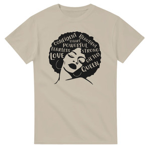 Black Women's Empowerment T-Shirt - Bold & Confident Design