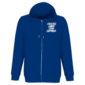 Hustle Hard Zip Up Hoodie – Eco-Friendly Fashion Apparel