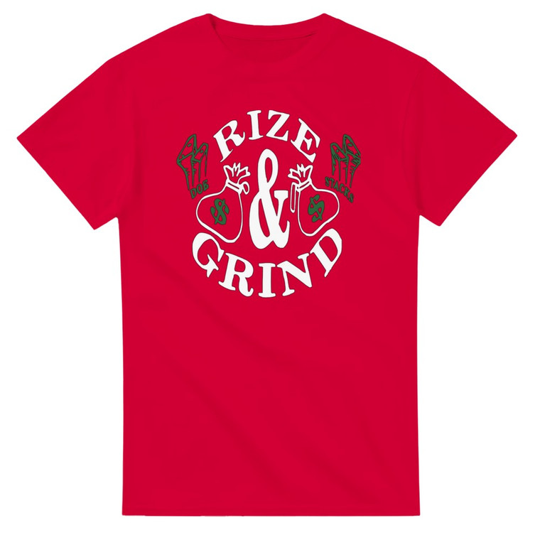 Rize and Grind T-Shirt – Heavyweight Cotton for Streetwear
