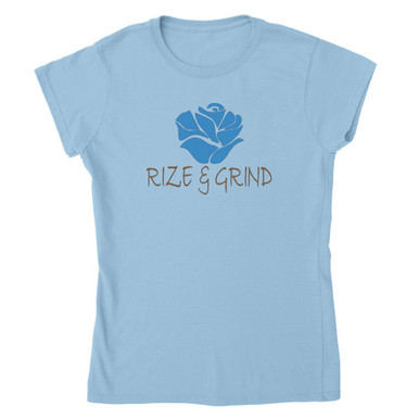 Women's Blue Rose Rize and Grind T-Shirt - Empowerment Edition - RIZE ...