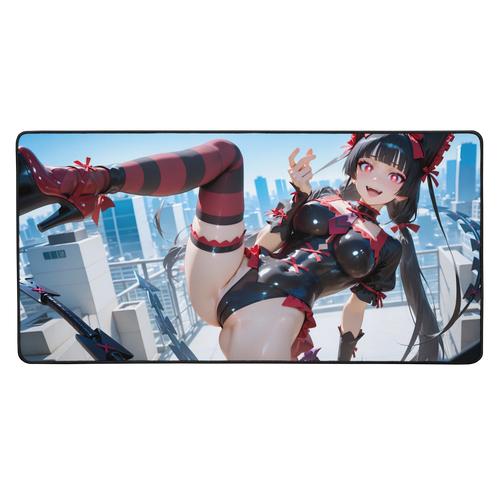 Rory Mercury Death Goddess Waifu 16"x32" XL Mouse Pad Desk Mat Gaming Play Mat Ecchi TCG CCG