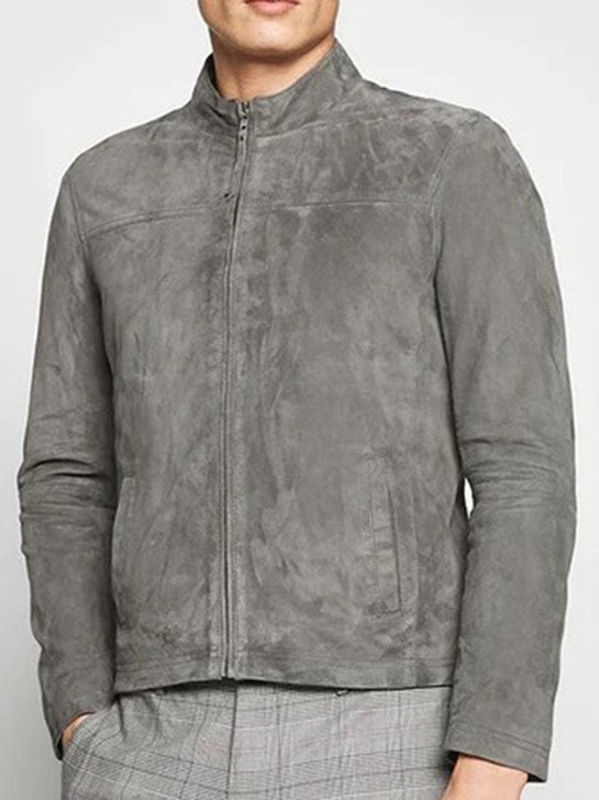 Will Grey Men's Suede Leather Jacket - Enfinity Apparel