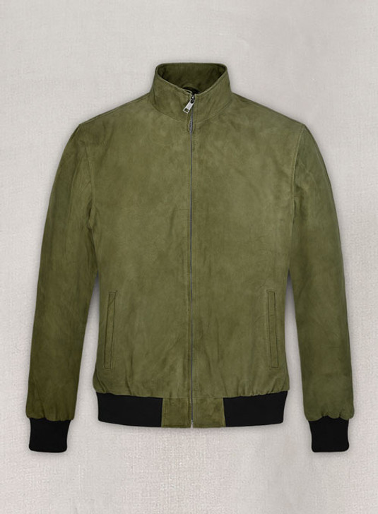 Woodland Green Suede Ryan Reynolds Leather Jacket - Enfinity Apparel