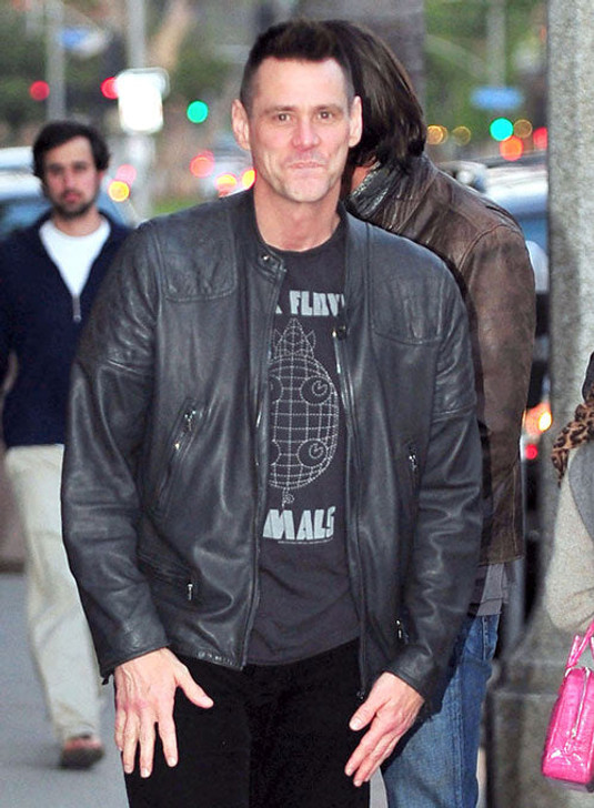Stylish Jim Carrey Black Leather Jacket - Enfinity Apparel