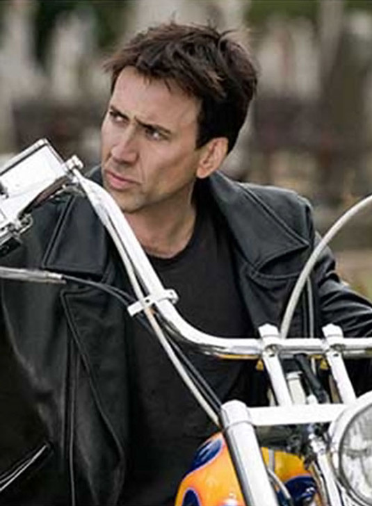Nicolas Cage Ghost Rider Black Leather Jacket - Enfinity Apparel