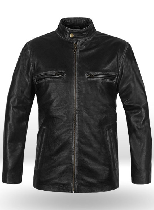 Mark Wahlberg Contraband Chris Farraday Black Leather Jacket - Enfinity Apparel