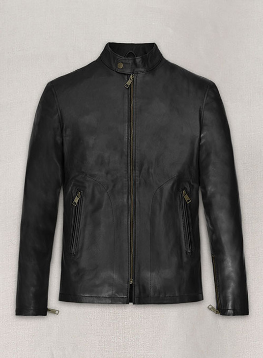 Black Mark Wahlberg Uncharted Victor Sullivan Leather Jacket - Enfinity Apparel
