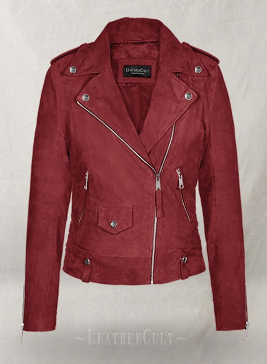 Meghan Markle Red Leather Jacket - Enfinity Apparel