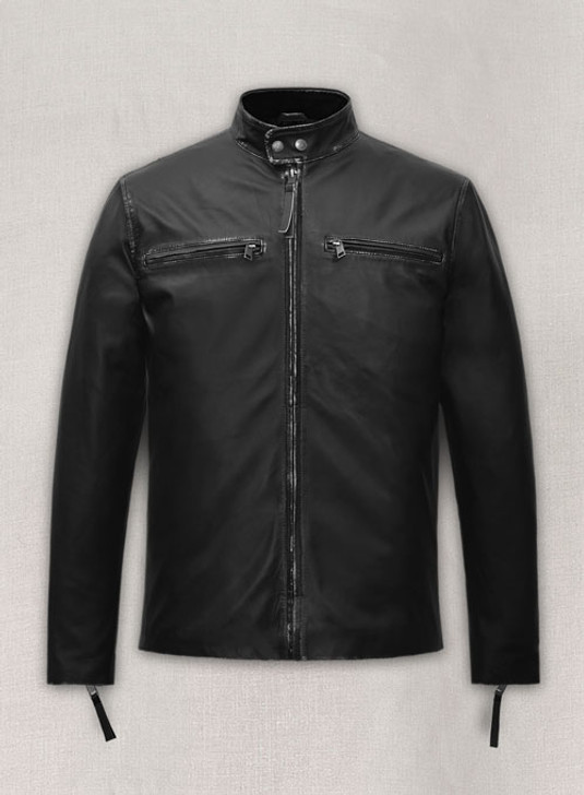 Bradley Cooper Burnt Black Leather Jacket - Enfinity Apparel