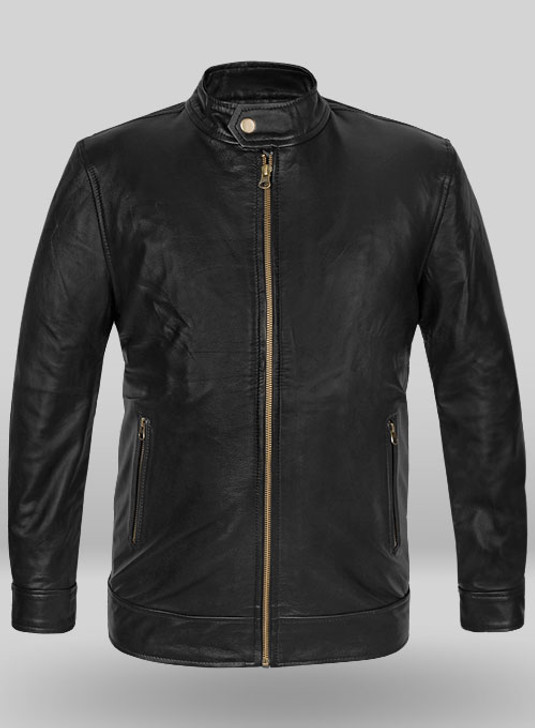 Black Zac Efron Baywatch Matt Brody Black Leather Jacket - Enfinity Apparel