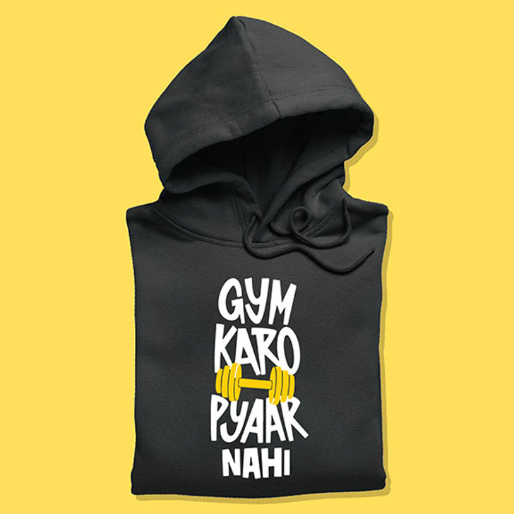 Gym Karo Pyar Nahi Unisex Hoodie - Enfinity Apparel