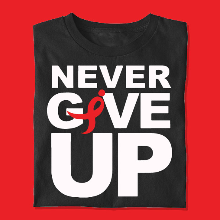 Never Give Up Unisex T-Shirt - Enfinity Apparel