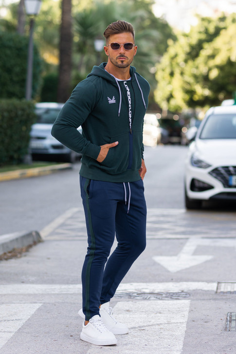 Nothing Beats Belief Tracksuit - Navy Teal