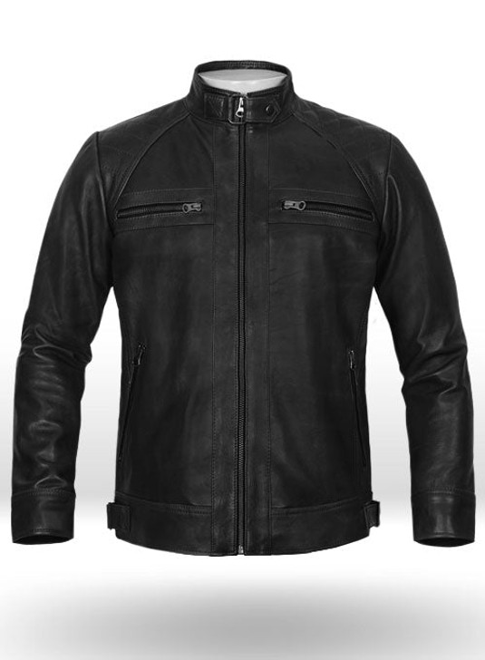Black Leather Jacket - Enfinity Apparel