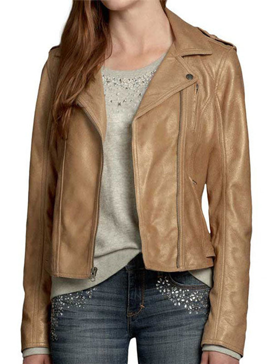 Brown Biker Leather Jacket - Enfinity Apparel