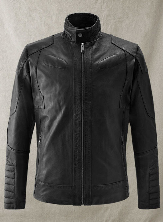 Cafe Racer Black Biker Leather Jacket - Enfinity Apparel