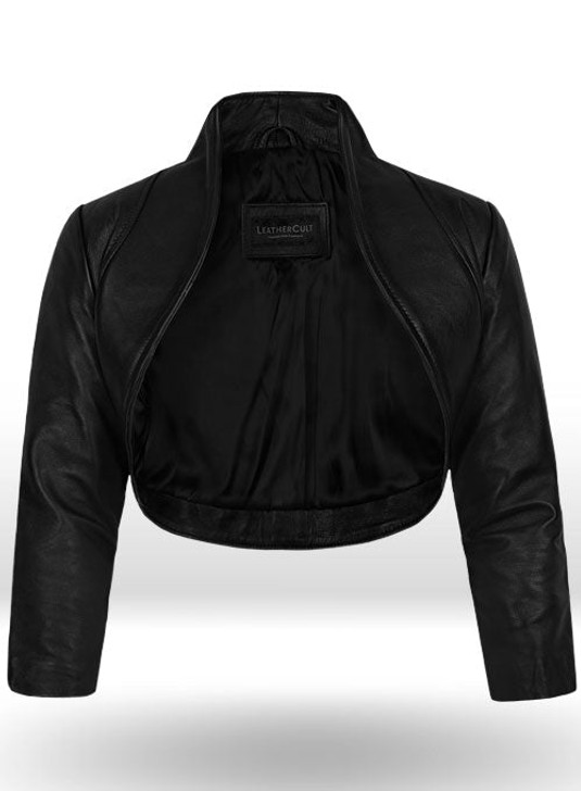 Bolero Black Leather Jacket - Enfinity Apparel