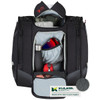 Kulkea Boot Trekker Ski Boot Bag in Black/Red/Grey, Open Packed View