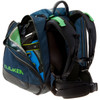 Kulkea Boot Trekker Ski Boot Backpack in Cobalt Blue/Green, Open Boot Pocket View