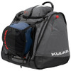 Boot Trekker Ski Bootbag in Diamond Grey,Red, Angle Left with Helmet Sling