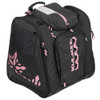 Kulkea Powder Trekker Womens Ski Boot Bag in Black/White/Pink, Angle Right View