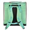 Kulkea Speed Pack Ski Boot Backpack in Mint Green/Powder Blue, Back View