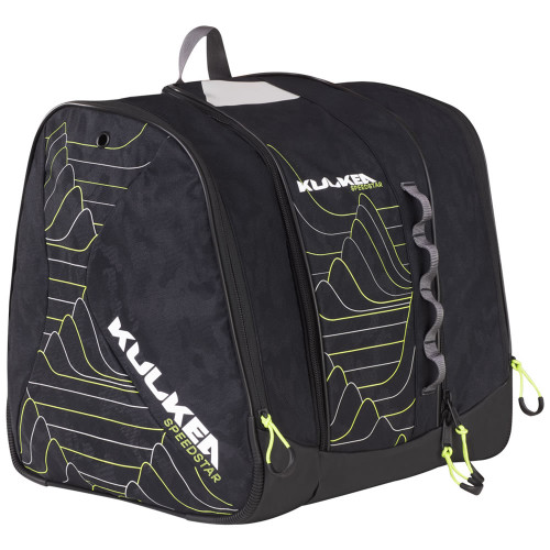 Kulkea Speed Star Kids Ski Boot Bag in Black Shadow/Camo, Angle Right View