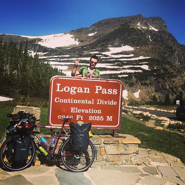 Brendan Walsh at the Logan Pass Continental Divide