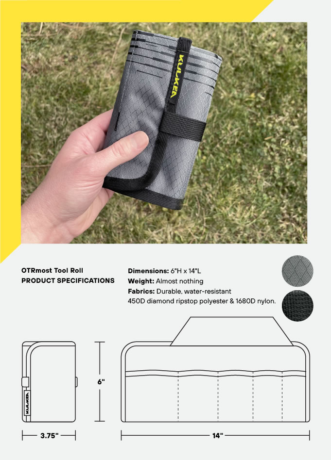 Specifications Tool Roll OTRmost by Kulkea