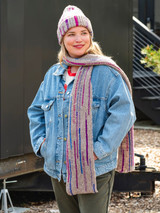 Berroco Sideline hat & scarf in Dash