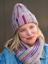 Berroco Sideline hat & scarf in Dash