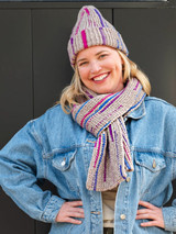 Berroco Sideline hat & scarf in Dash