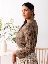 Heartleaf knit in Berroco Vintage Sock & Berroco Aerial