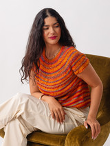 Hemlock knit in Berroco Summer Sesame