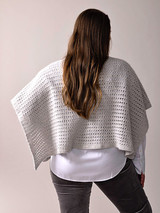 Vanda Poncho Crocheted in Lumi and Aerial Yarn