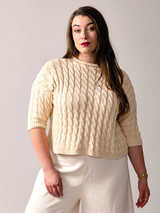 Castle Hill knit in Berroco Modern Cotton