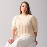 Castle Hill knit in Berroco Modern Cotton