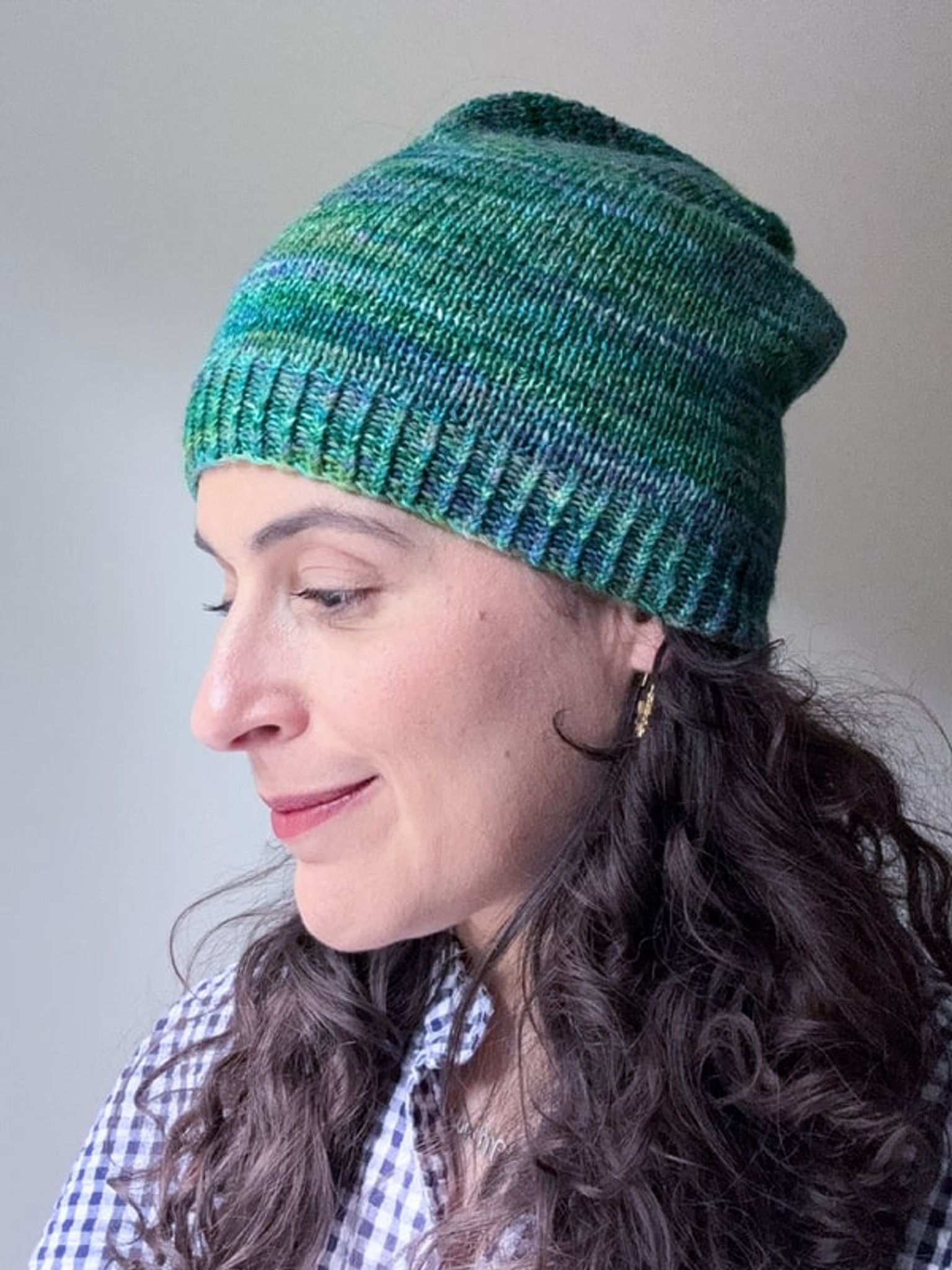 Slouchy Hat knit in Berroco Carousel