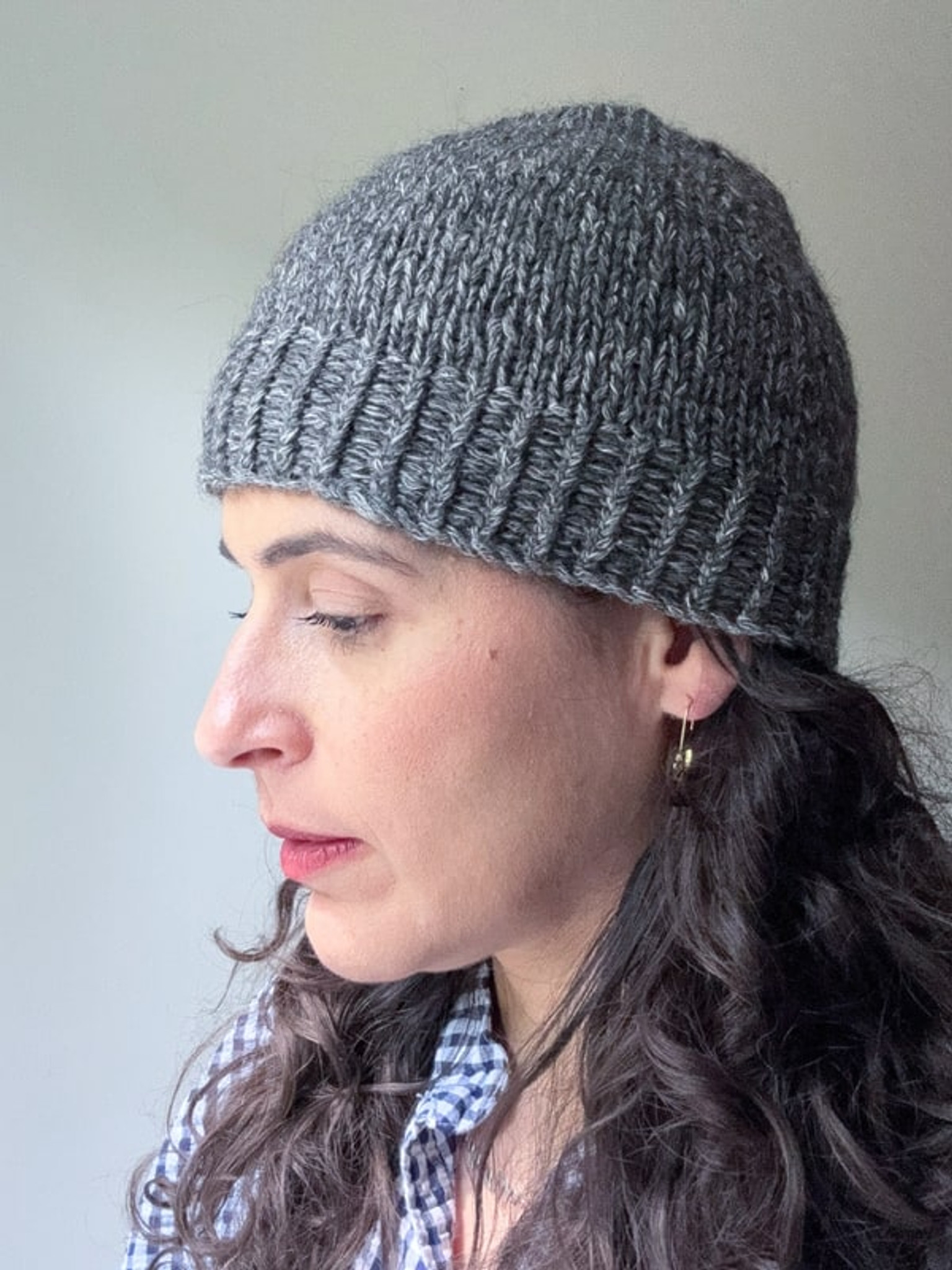 Beanie knit in Berroco Hearthside