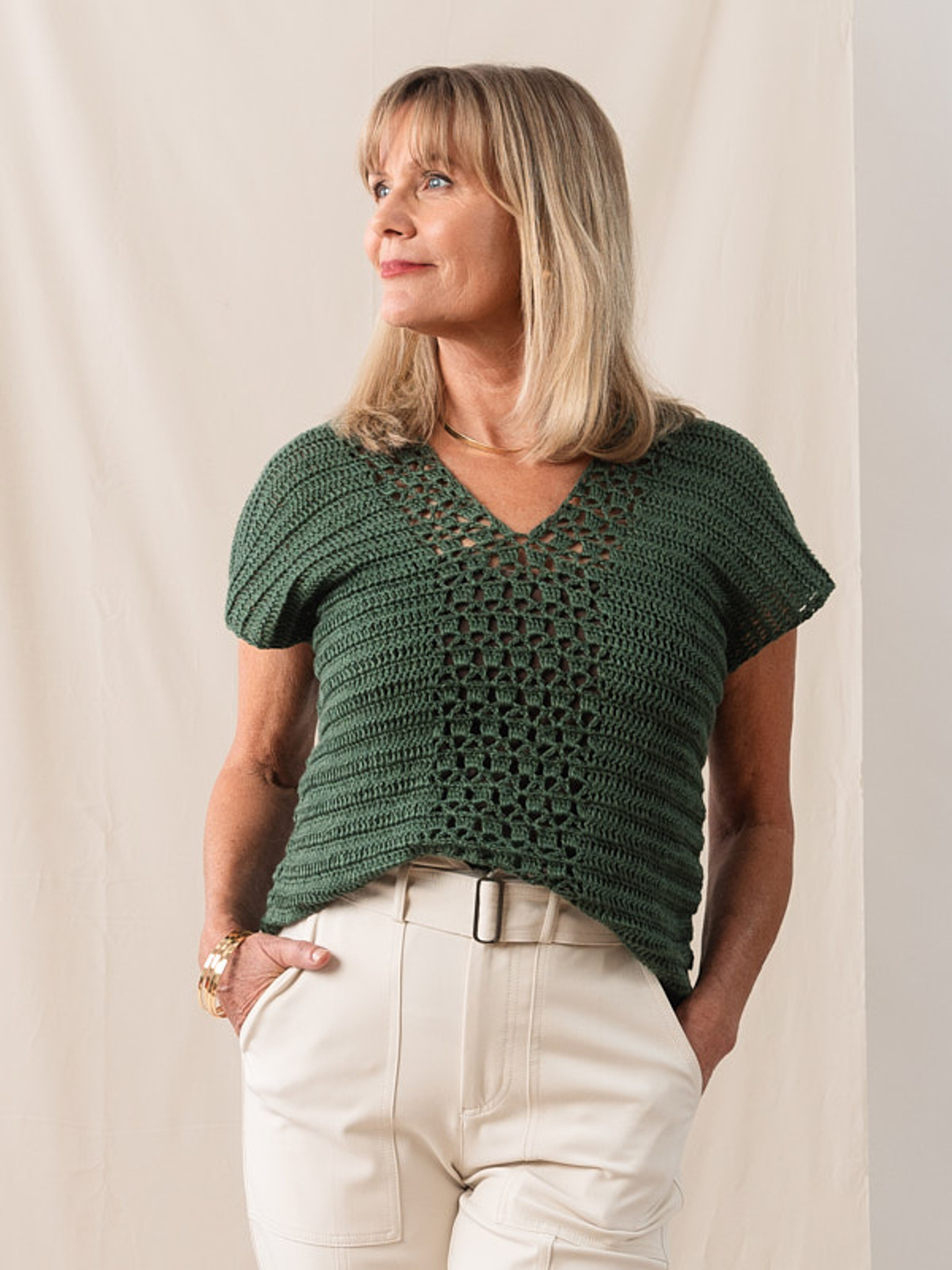 Lowell crocheted in Berroco Modern Linen