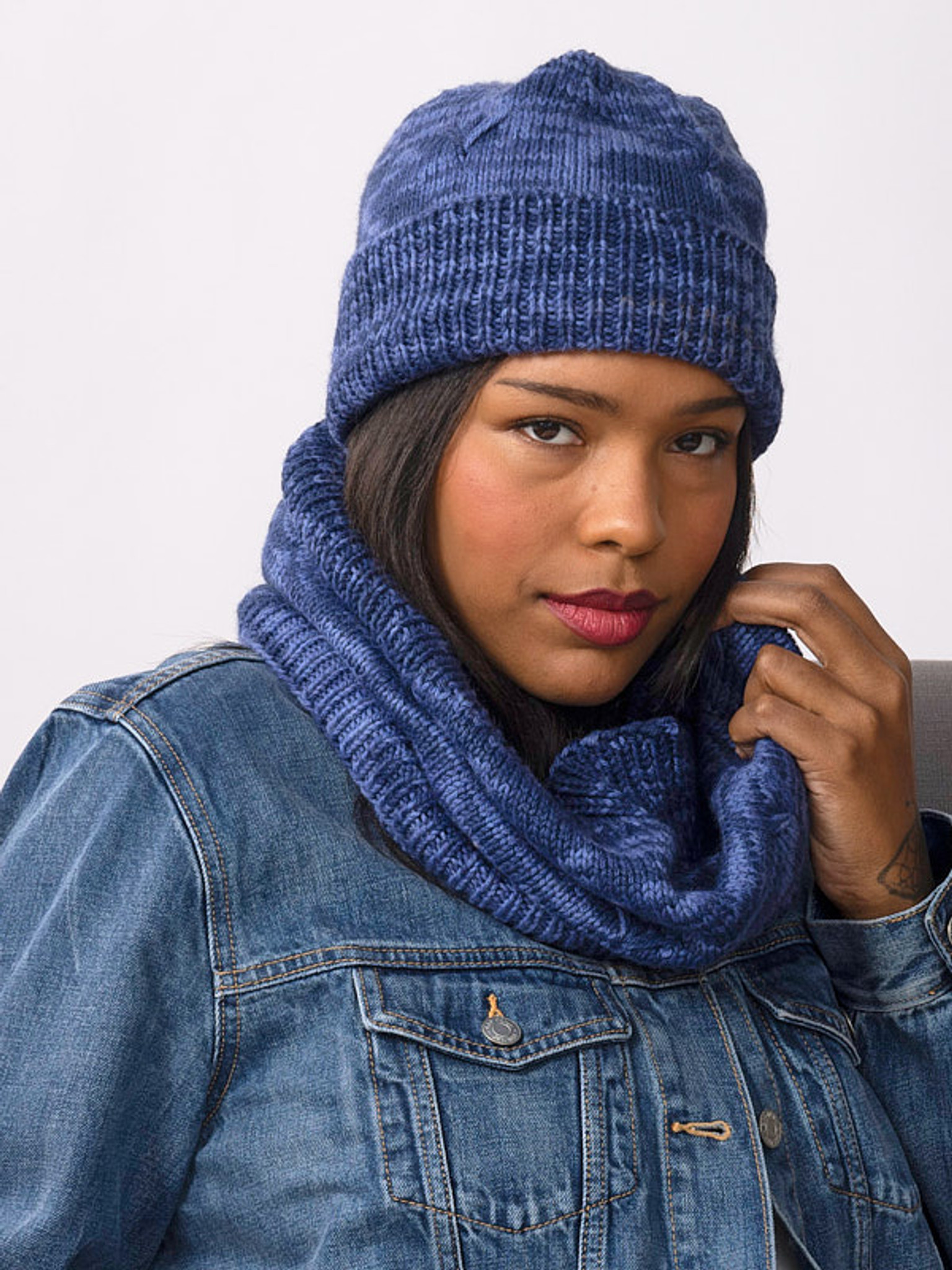 Lynx knit in Berroco Vintage Handpaint